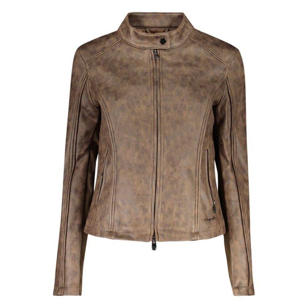 Desigual Verde Poliuretano Women Women's Jacket
